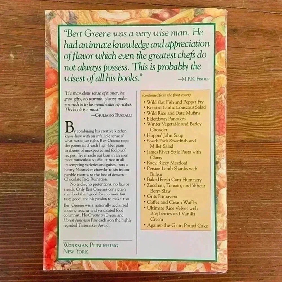 The Grains Cookbook  Bert Greene 1988 * NWOT* 2 for $35 - Picture 13 of 14